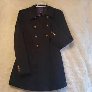 Black  Peacoat Jacket